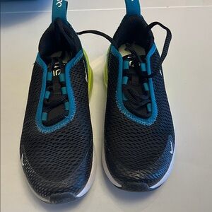 Black and Blue Athletic Shoes